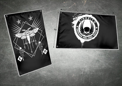 Einheit 13, rockmusik, rockmusic deutschrock was keinem gefällt trinkbecher becher trinkgefäße merchandise fahnen flaggen 