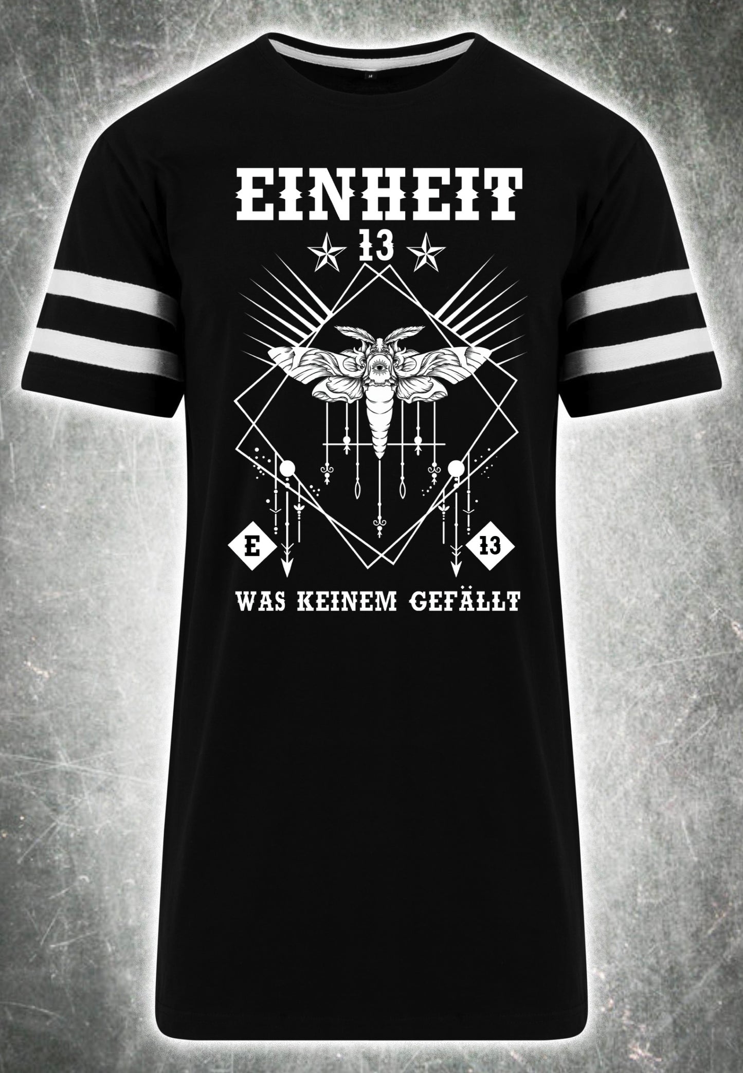 unisex shirt was keinem gefällt einheit 13 rock rockmusic merchandise tshirt siebdruck
