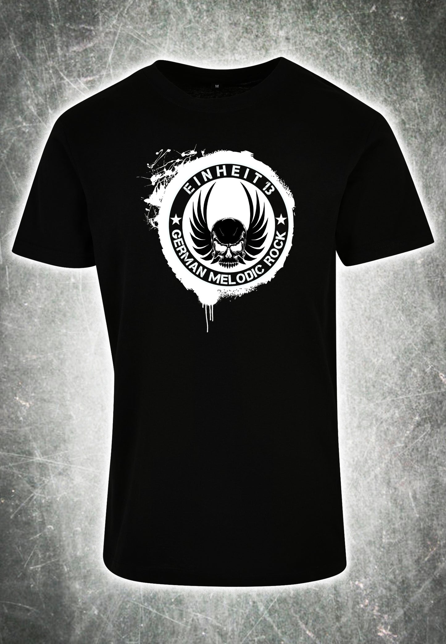 unisex shirt was keinem gefällt einheit 13 rock rockmusic merchandise tshirt siebdruck
