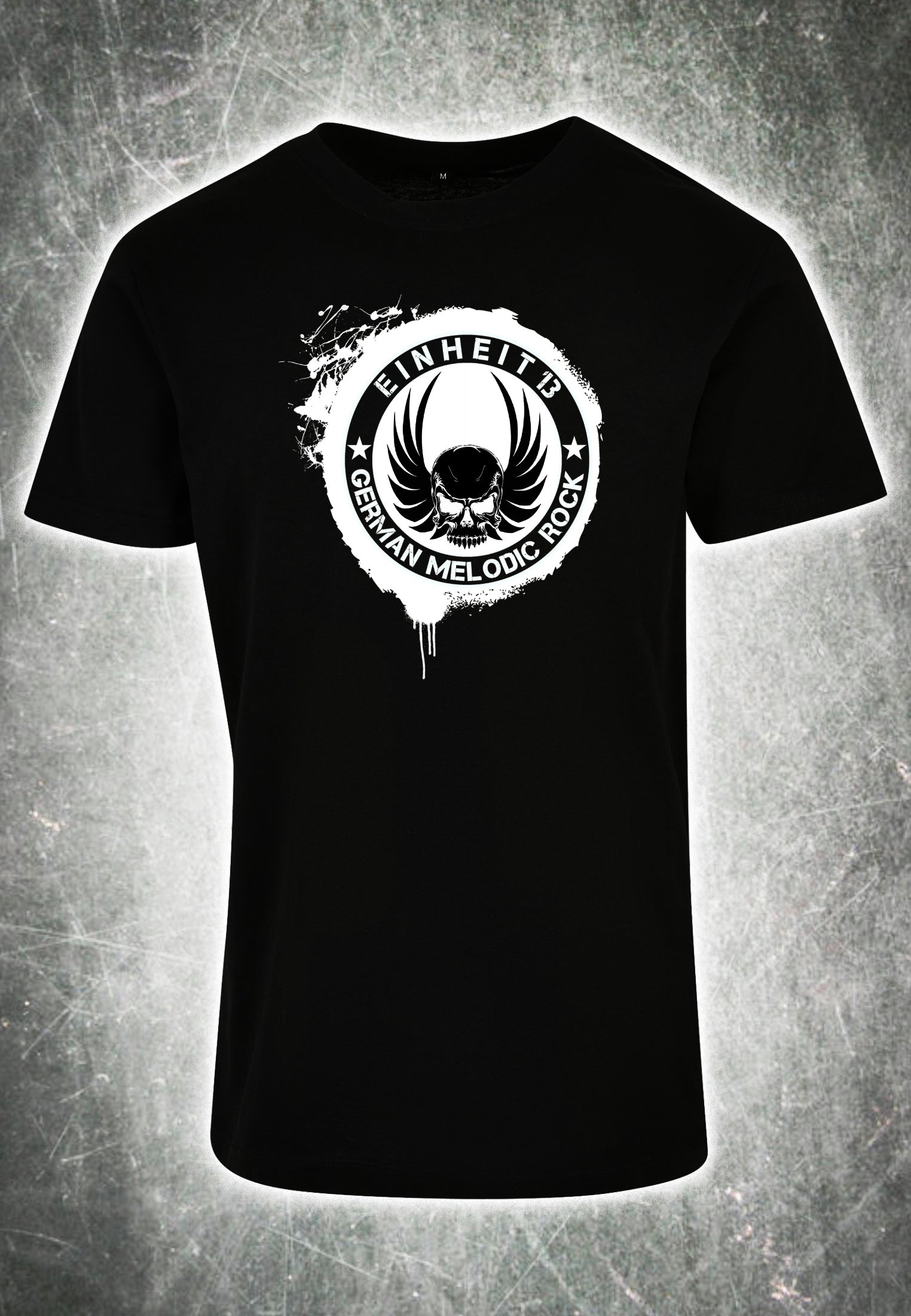 unisex shirt was keinem gefällt einheit 13 rock rockmusic merchandise tshirt siebdruck
